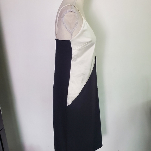 LAST CHANCE - Zara Black & White Slip Sleeveless Dress - Picture 6 of 8